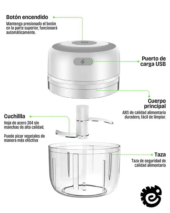 QuickChop: Electro Picador Multiusos